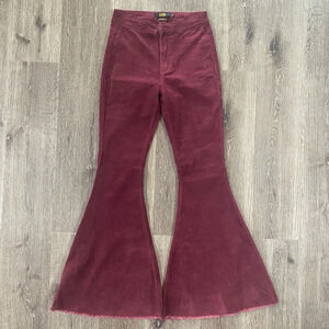 L&B corduroy jeans womens size 4 high rise flare western